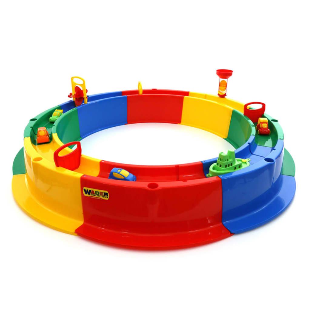 Pacchetto Sabbiera In Legno Con Deposito E Sedile – 104x100x19 Cm, Legno Impregnato Atossico, Spessore 9,5 Mm. Include 50 Kg Di Sabbia, Telo Anti-erbacce E Copertura Impermeabile. Perfetta Per Bambini.
