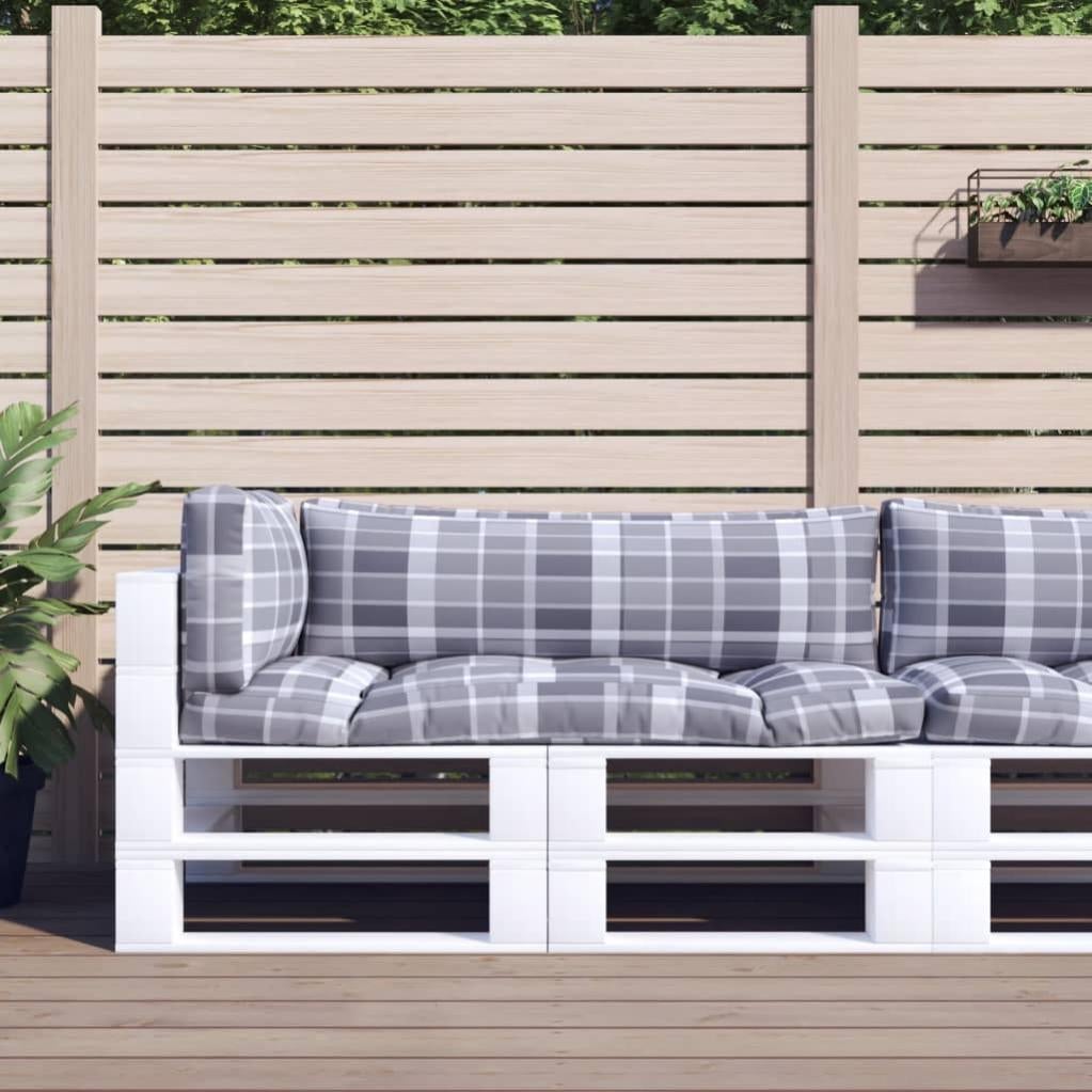 Cuscini per Pallet 2 pz Blu Reale in Tessuto