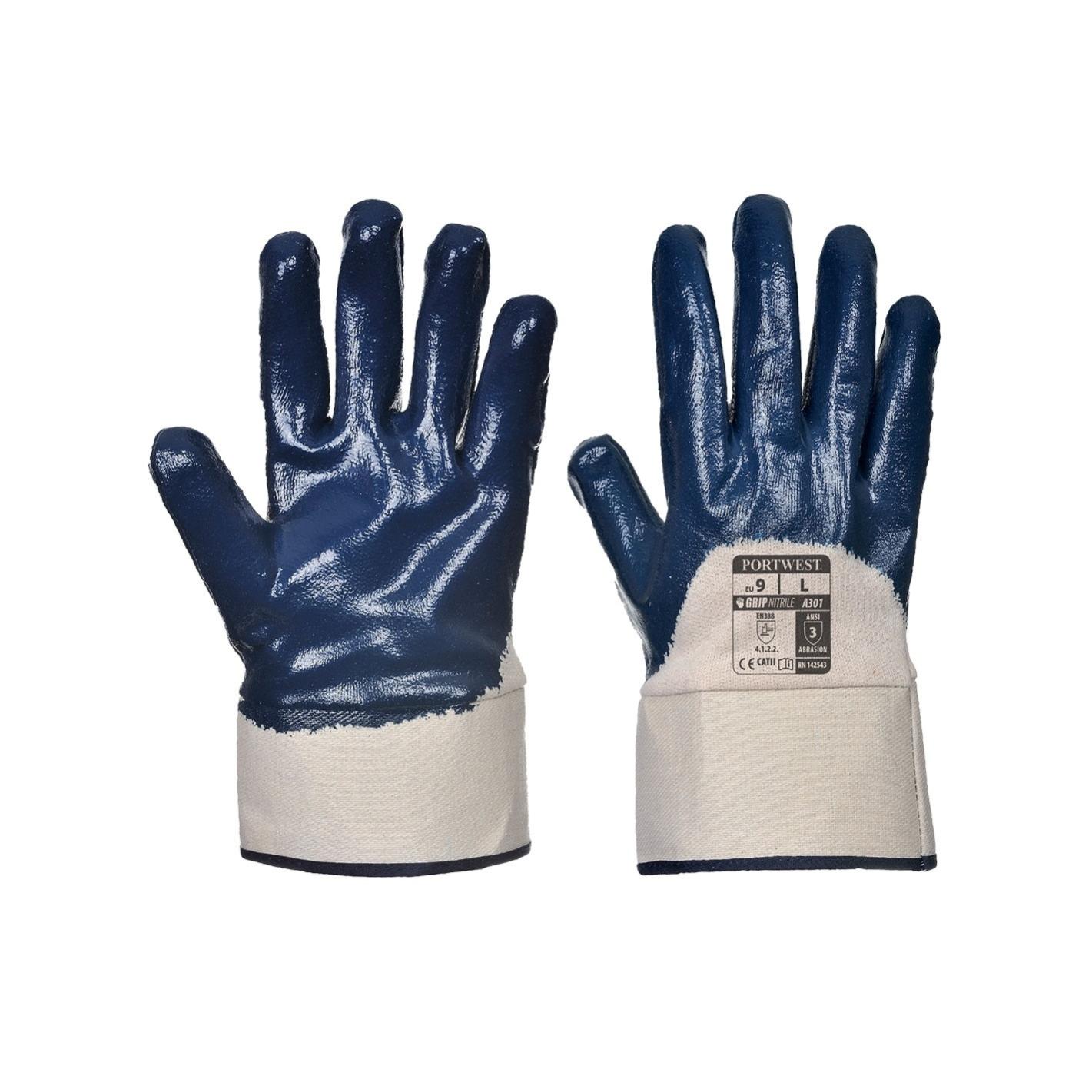 Texxor 2356 - Guanti Di Sicurezza In Nitrile 12 Paia Taglia 11 - Antiscivolo, Elevata Resistenza All'Abrasione - PSA Classe 2