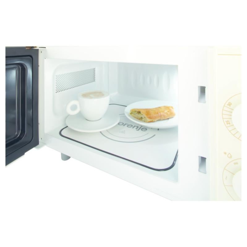 Gorenje Micro-ondes Gril pose libre, 20L Technologie d'agitation à 360 °, style rétro, Beige (MO4250CLI) - 5
