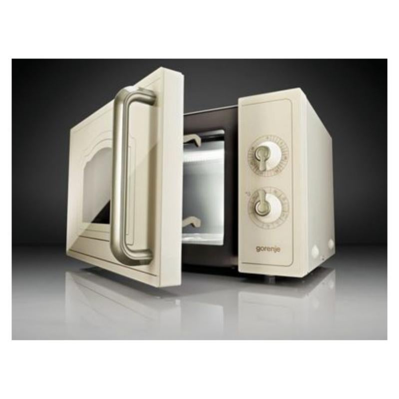 Gorenje Micro-ondes Gril pose libre, 20L Technologie d'agitation à 360 °, style rétro, Beige (MO4250CLI) - 2