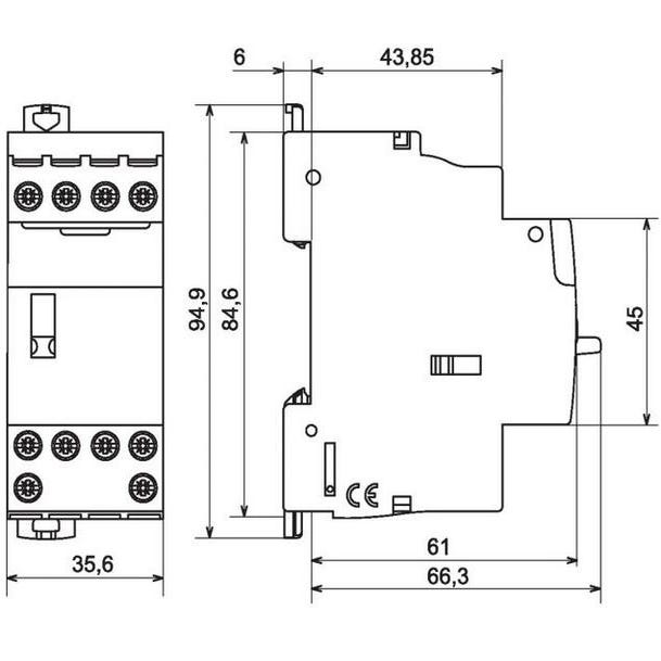 Legrand - Télérupteur standard à vis 12 V~- 1P - 250 V~ - 16 A - 1F - 1