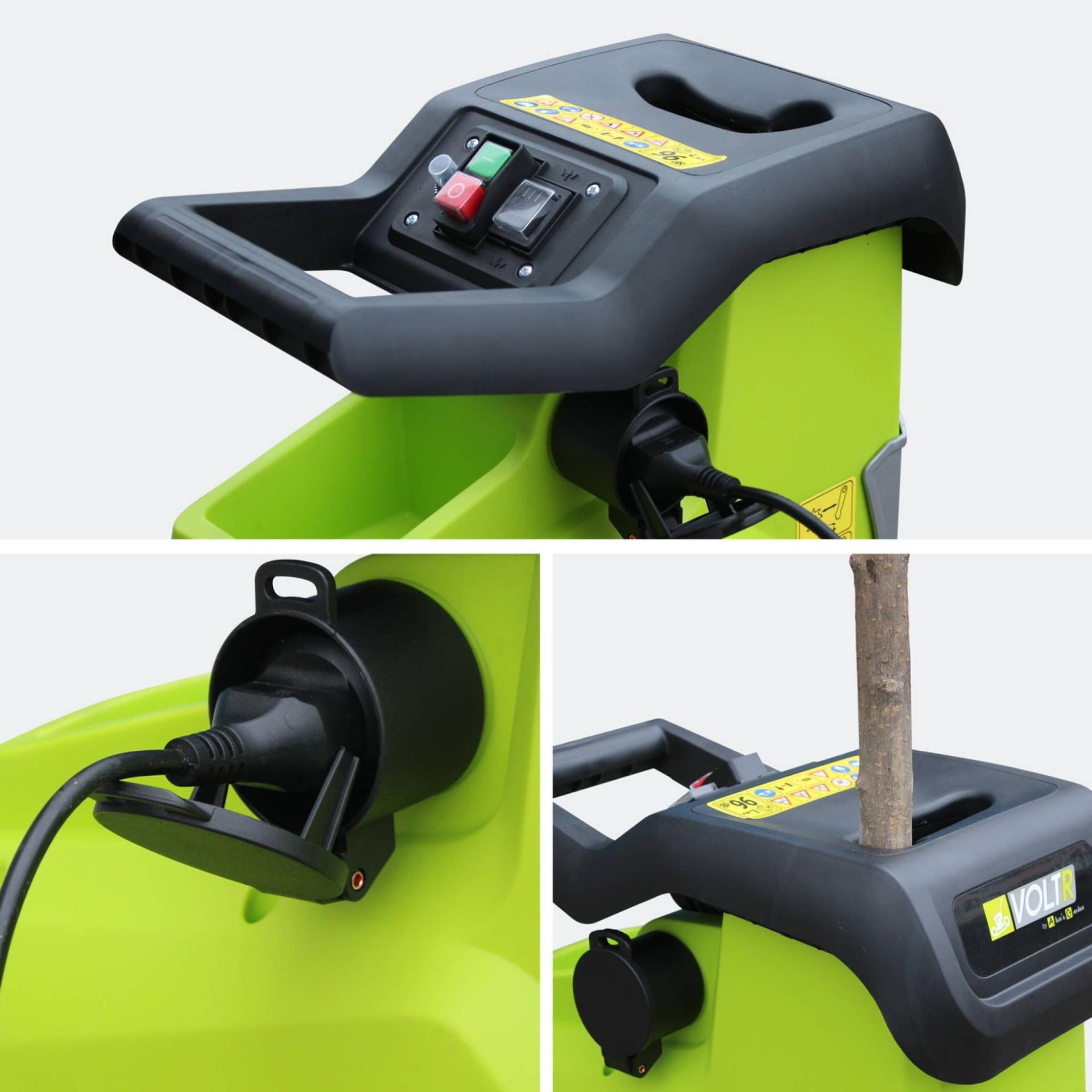 Voltr Broyeur De Branches Électrique À Rotor Moteur 2800w À