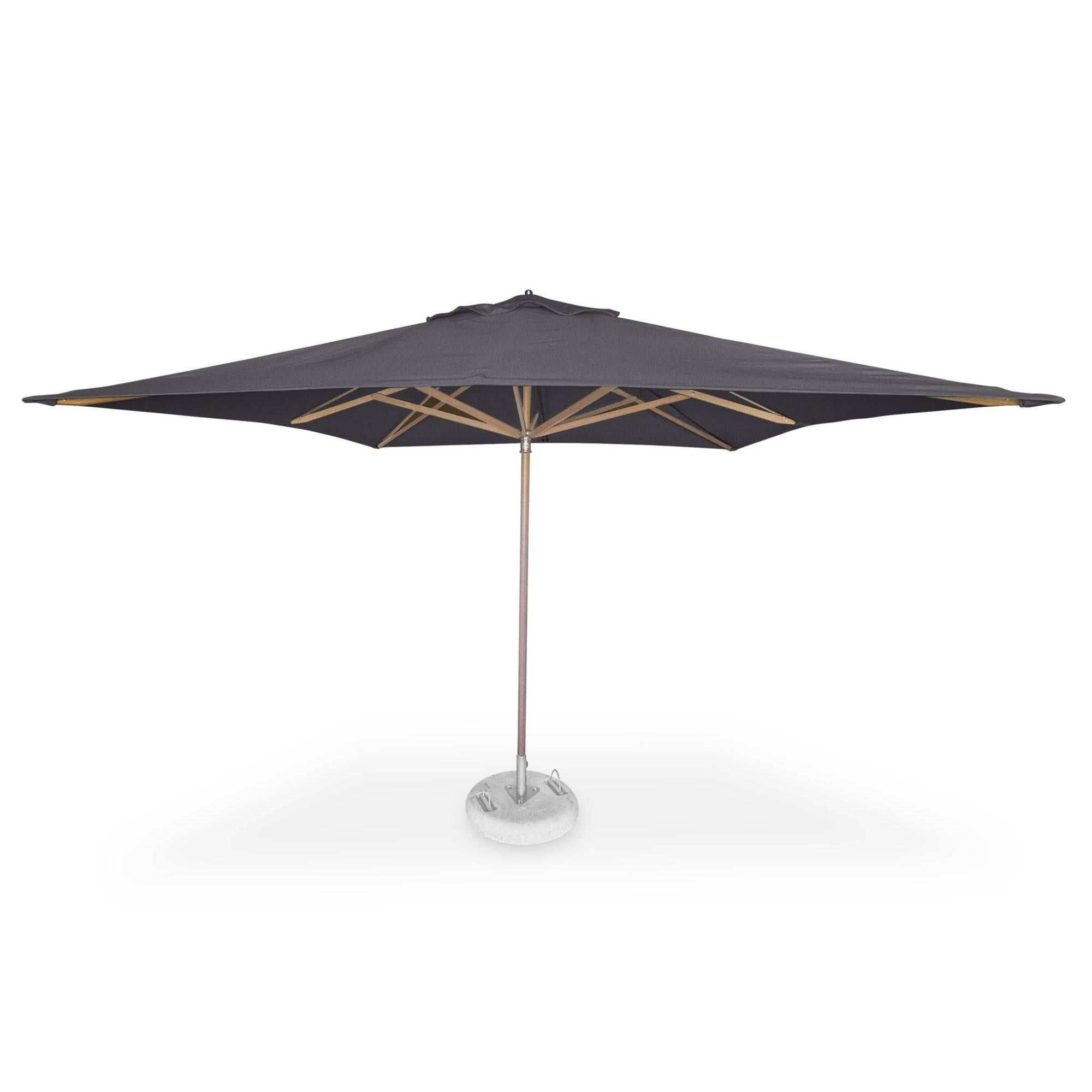 Parasol 3x3m Elite Woodstock anthracite Toile Agora®. structure en