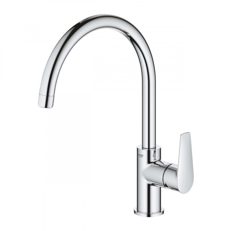 Grohe 23 084 BauLoop単穴浴室の蛇口with SilkMove and WaterCare Tec、 .375 クローム  23084000