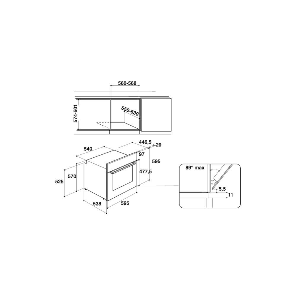 Forno Hotpoint Class3 Fa3 840 H Ix Ha Inox | Leroy Merlin