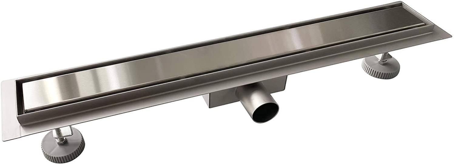 Canaletta Scarico Doccia Acciaio Inox 80cm | Griglia 2 In 1 Piastrellabile | Con Sifone E Tessuto Impermeabile - Foto 7