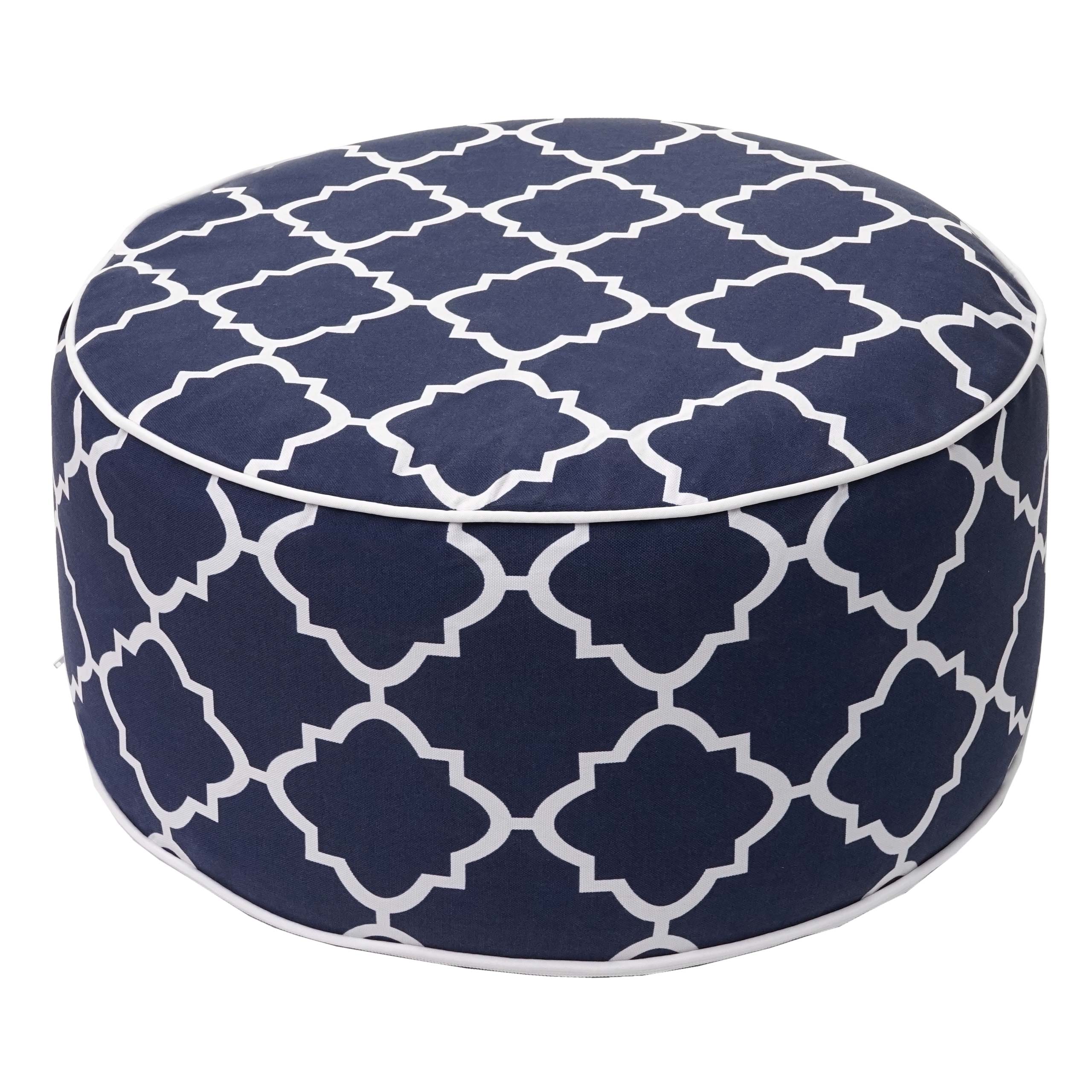 Pouf da ingresso Merlin Bianco 48 x 40 x 35 cm Bianco opaco - negozio di  mobili