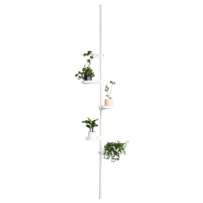 Vaso Per Piante Pieghevole Da Balcone In Plastica, 32x28 Cm, Con Maniglie, Colore Tortora, Salvaspazio