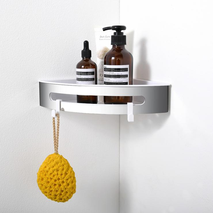 Mensola per doccia quadrata in acciaio inossidabile Articoli da toeletta a  parete Cosmetici Accessori per il bagno Co
