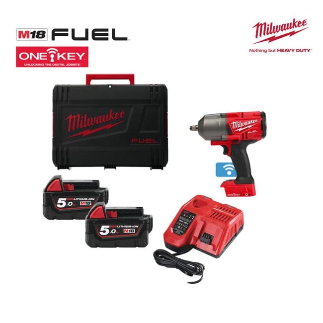 Milwaukee - Visseuse à chocs fuel m18 oneid-502x - 2 batteries 18v