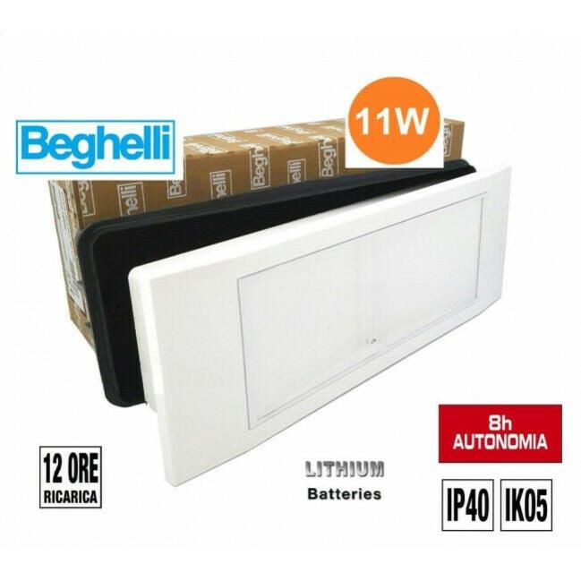 Beghelli BEG8861, Carica Batteria Multicolore, Materiale Vetro E Acciaio