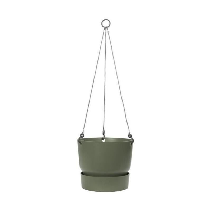 ELHO Pot de fleurs a suspendre Greenville 24 Exterieur O 23,9 x H 20,3 cm Vert feuille