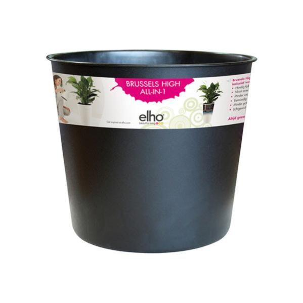 Elho Brussels Diamond Round 18 - Vaso Interni Design Oro/Velluto Gold - Resistente E Riciclato