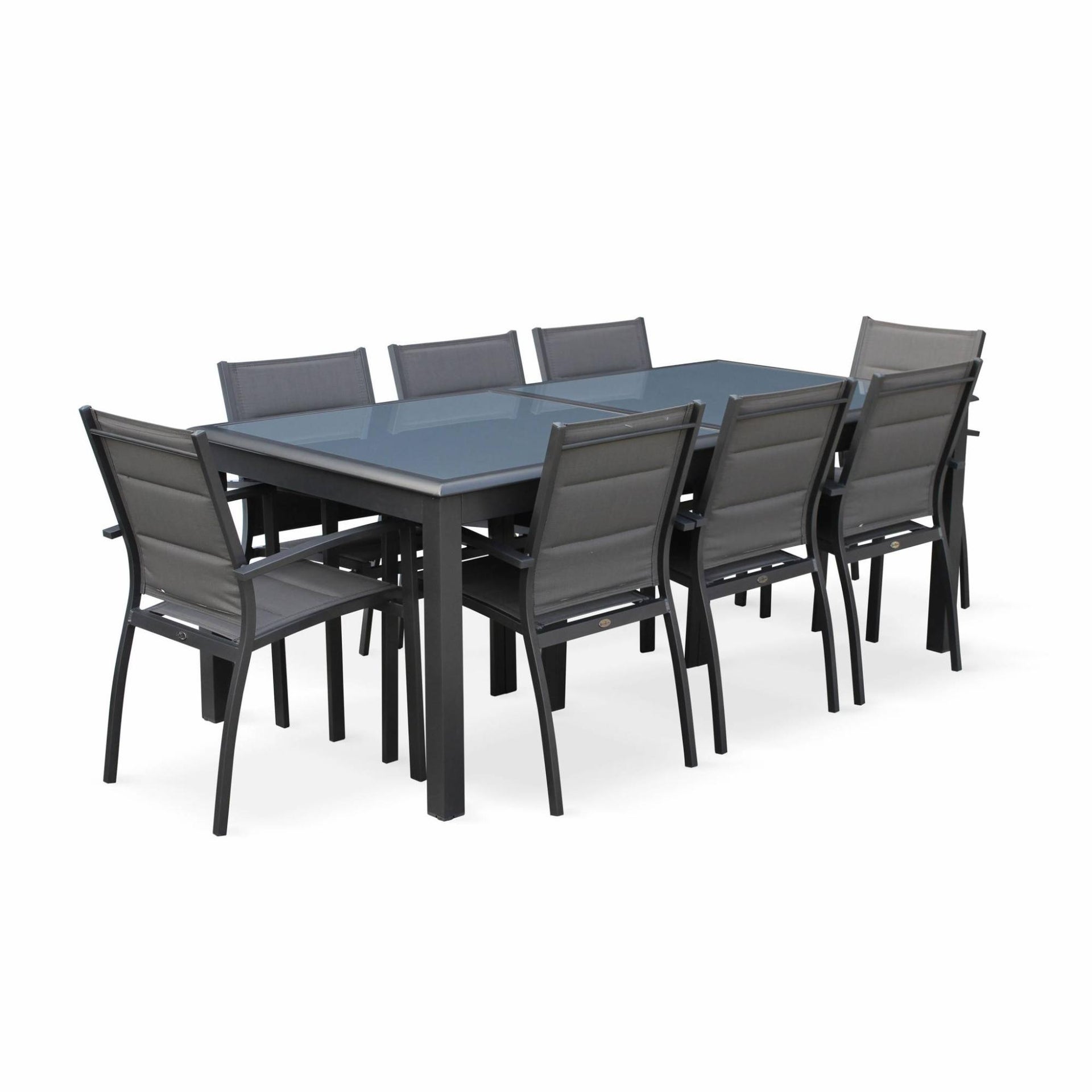 Salon De Jardin Table Extensible Philadelphie Gris Anthracite Table