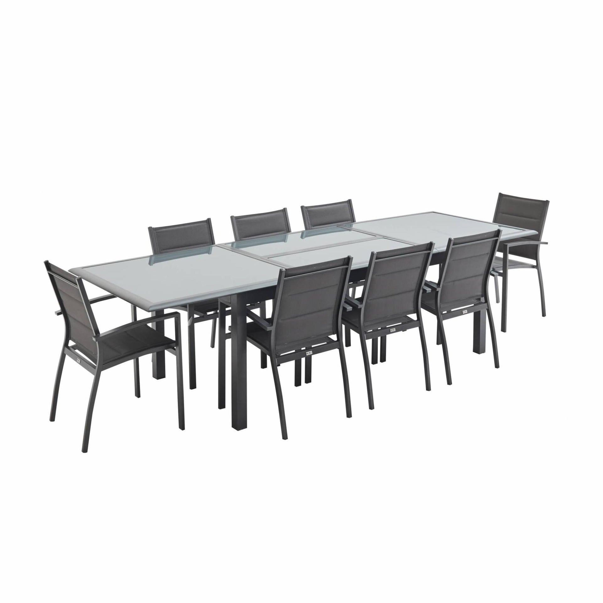 Salon De Jardin Table Extensible Philadelphie Gris Anthracite Table