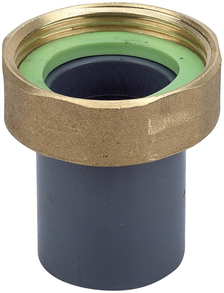 Well2wellness Raccordo A U In PVC – Attacco Adesivo 50 Mm X Filettatura Interna 1″1/2, Colore Grigio, Resistente 10 Bar - copertina