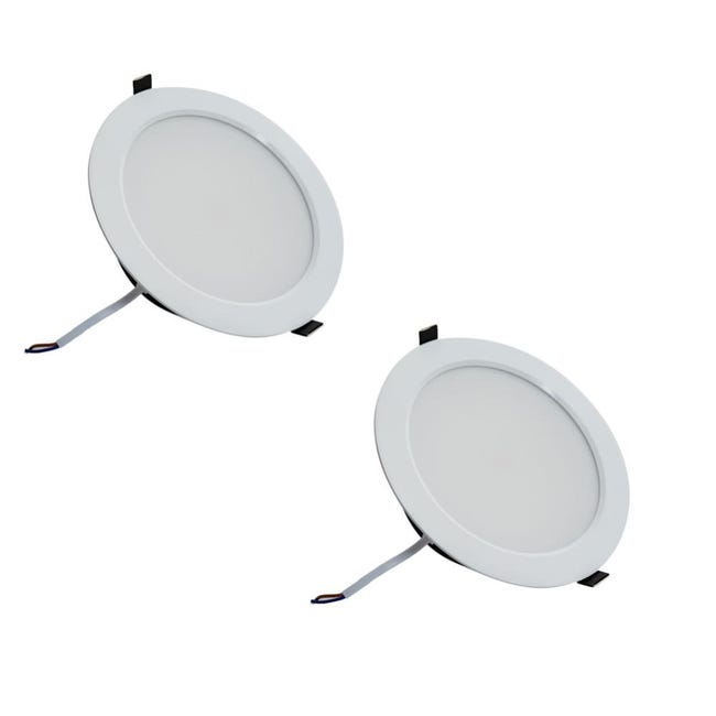 Faretto Led Slim Da Incasso 9W Rotondo Cornice Bianca Apertura 100 Gradi Bianco Caldo 3000k Aigostar - Foto 5