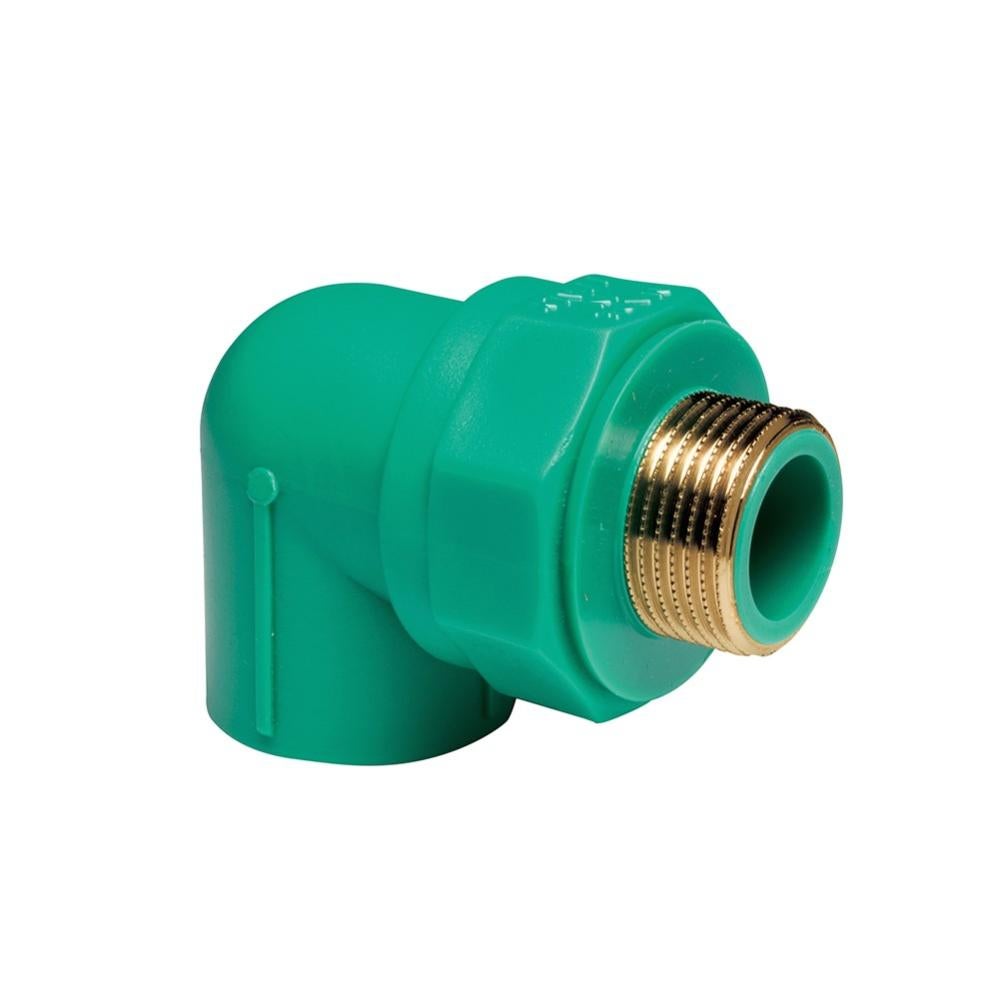Gomito filettato 24,1 (Rp 3/4) x 26,4 mm (R 3/4) ottone rosso acquista da