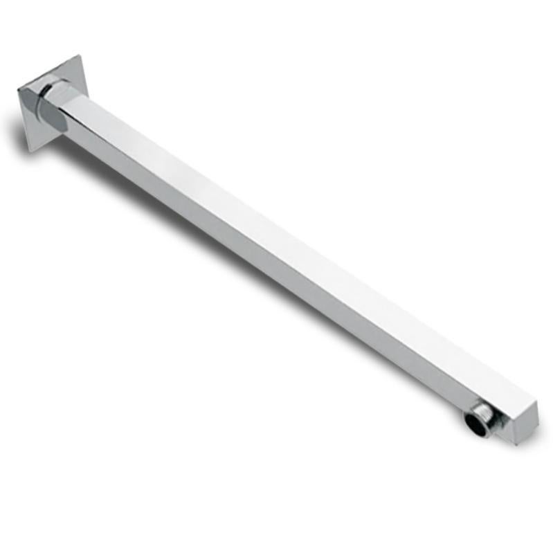 Braccio Doccia Quadro Paffoni – 40 Cm, Ottone Cromato, Con Rosetta, Attacchi 1/2"G