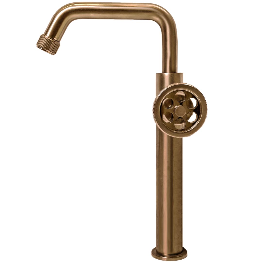 Indus Grifo de lavabo alto de cobre Leroy Merlin