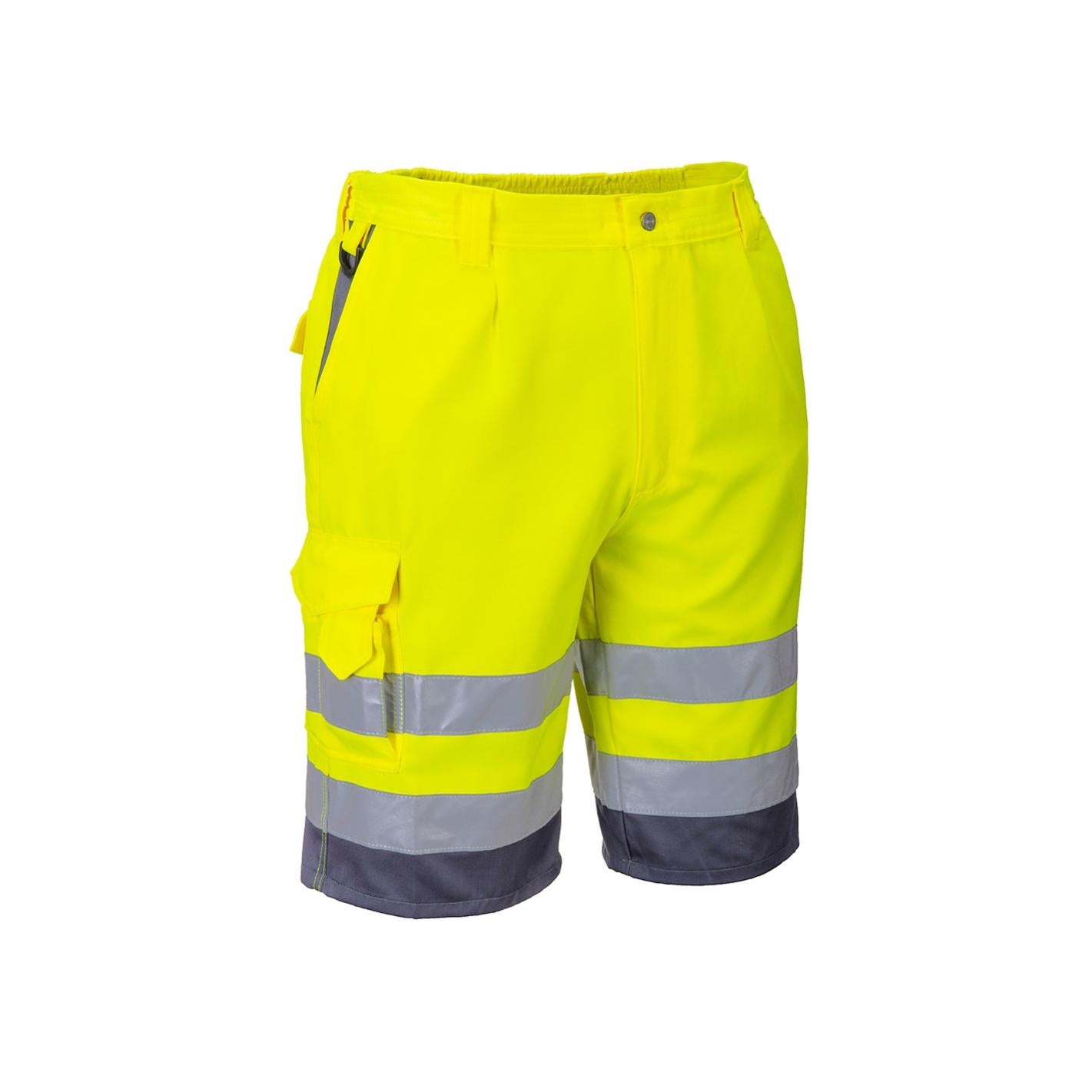 Pantaloni Corti Ad Alta Visibilita' Giallo/navy, Misura L - Portwest |  Leroy Merlin