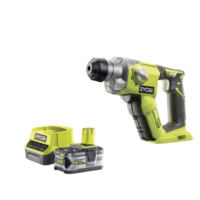 Pack RYOBI Marteau Perforateur 18V One+ R18SDS-0 - 1 Batterie One+ 5 ...