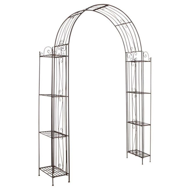 Mendler - Arco Rampicanti Giardino Romantico Piante Decorativo Hlo-cp21 Mendler - Arco Rampicanti Giardino Romantico Piante Decorativo Hlo-cp21