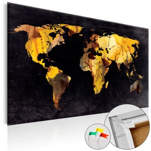 Quadri Di Sughero - Multicolored Travels [cork Map] Cm60x40h