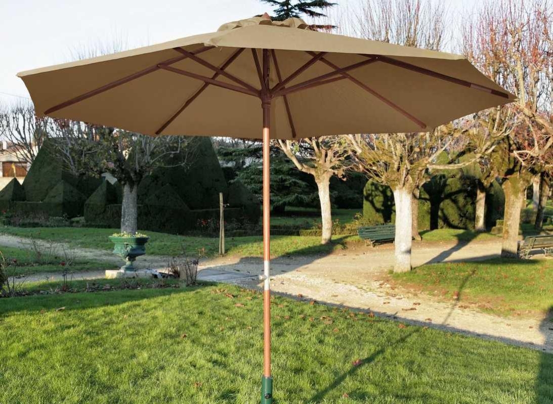 Ombrellone in alluminio grigio diametro 300 cm | Leroy Merlin