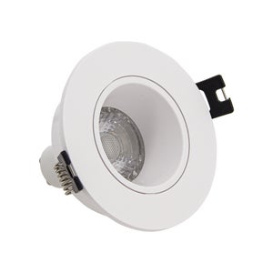 Spot Encastrable LED Intégré - Dimmable par switch - Orientable - cons. 6W  (eq. 50W) - 400 lumens - Blanc chaud