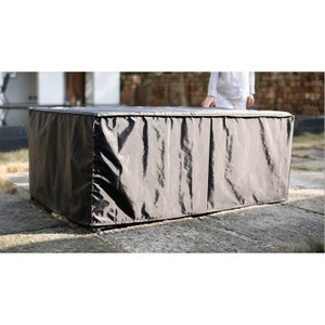 Housse pour table de jardin en polyester anthracite - 260x100x50 cm