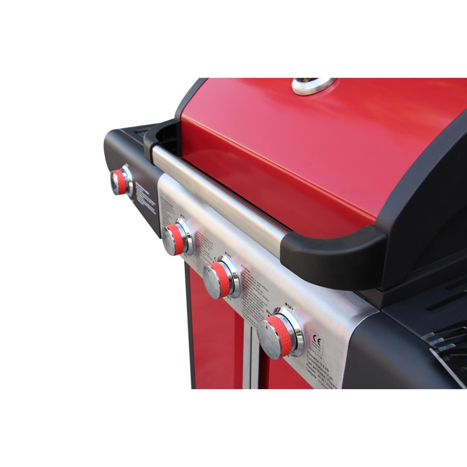 Oklahoma Barbecue À Gaz 3 Brûleurs Plus 1 Brûleur Latéral, Ustensiles