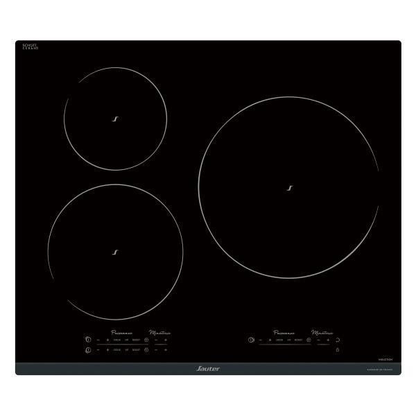 Sauter SPI9544B Table de cuisson à induction Noir - 3 foyers