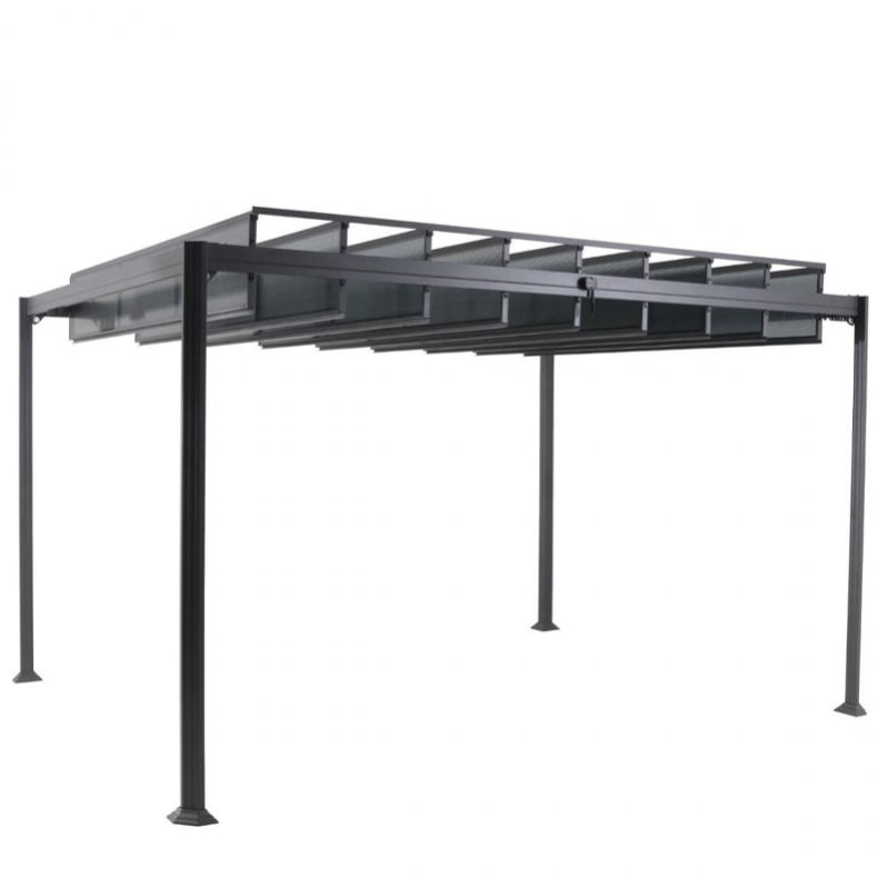 Belice Gazebo 3,8 x 3 m antracita Leroy Merlin