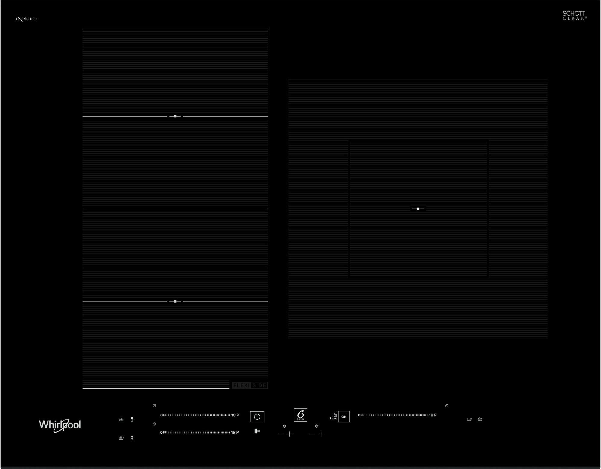 Plaque induction WHIRLPOOL 65cm, WFS1765BFIXL Leroy Merlin