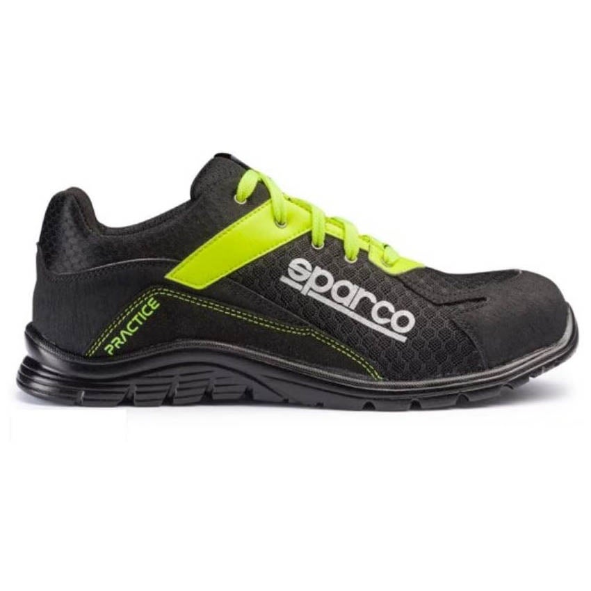 Scarpe antinfortunistiche Sparco Practice nero verde fluo tg 39-40