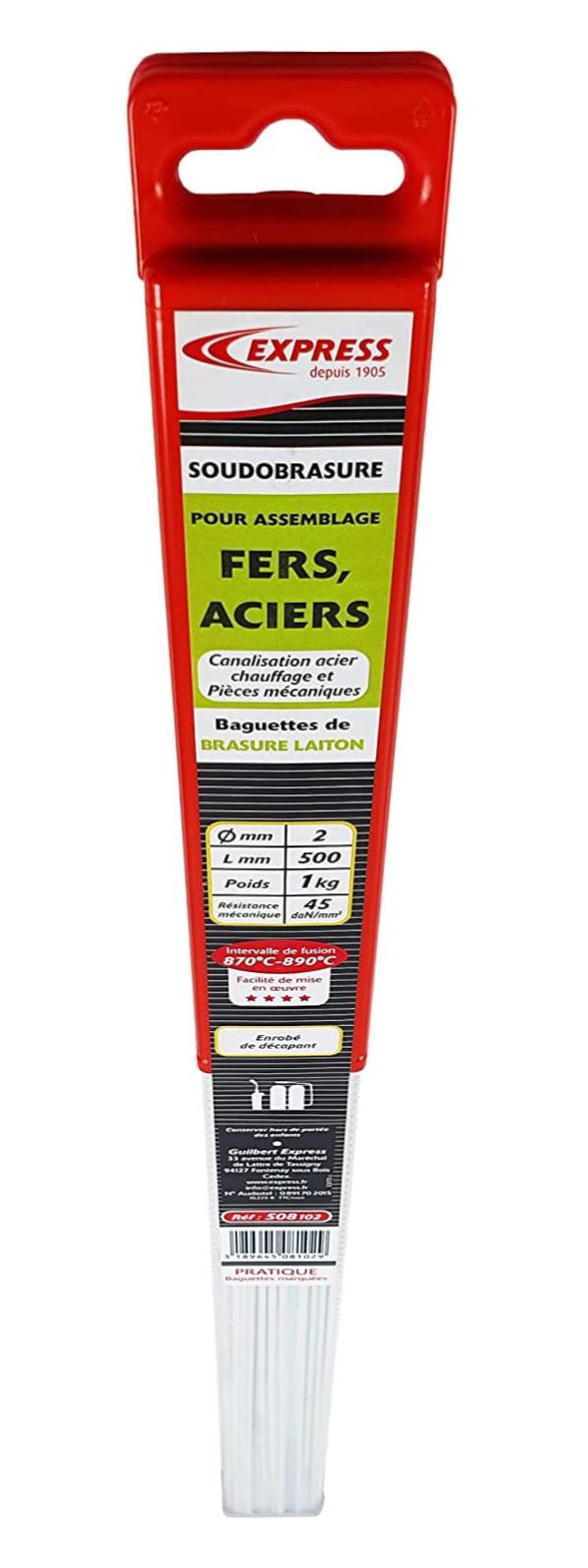 Baguettes De Brasage Laiton 2 Mm Enrobé Décapant - Lot De 10, Pour Acier, Cuivre, Fonte - Température Fusion 870-900°C