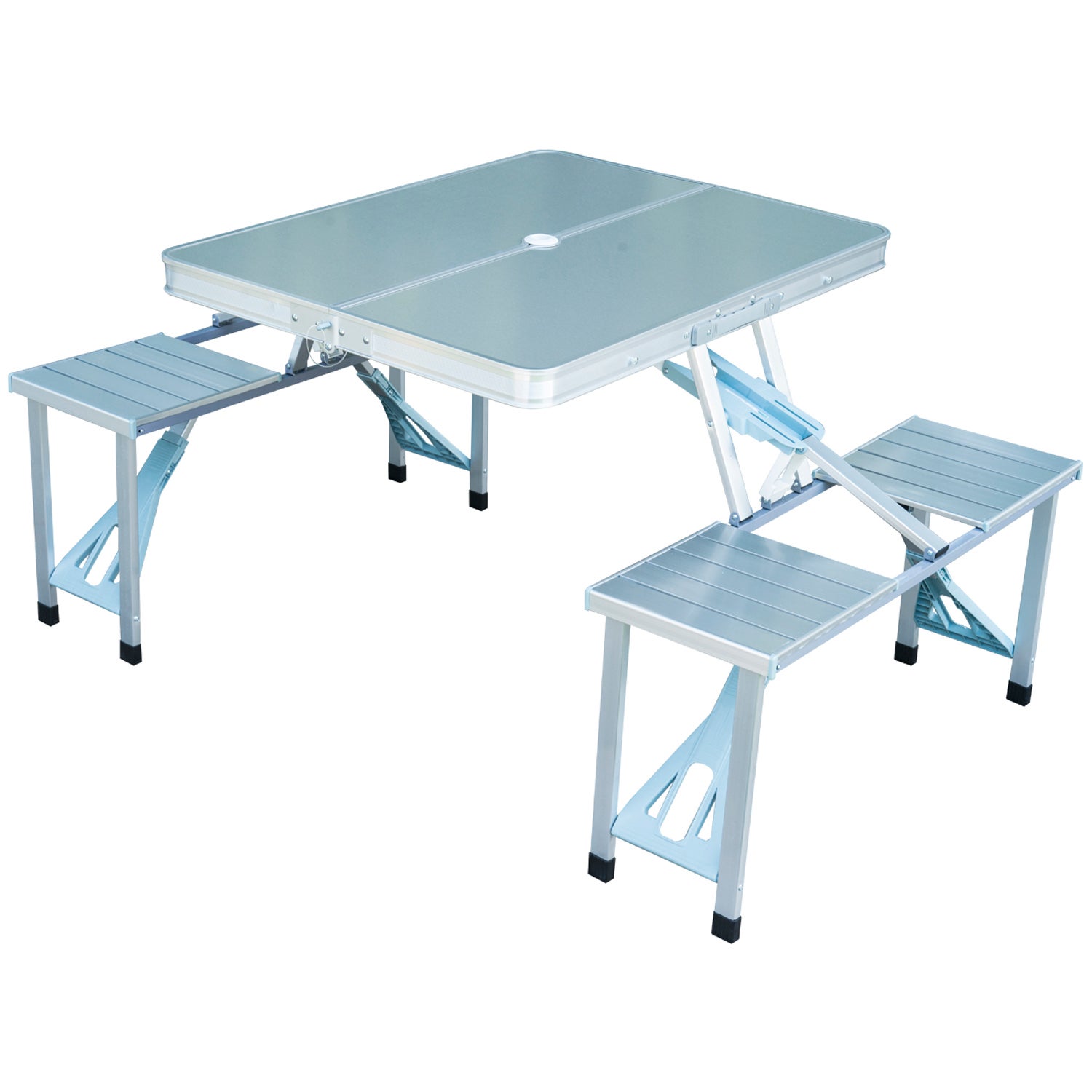 TRIWONDER Table de Camping Pliante Table Pliable en Aluminium Ultralégère Portable Pratique pour Camping Pique-Nique Barbecue Pêche