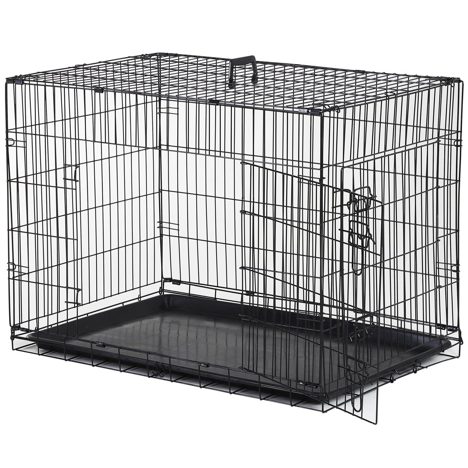 Cage de transport chien pliable en métal XXL 122 x 75,5 x 84 cm – Animal  Valley
