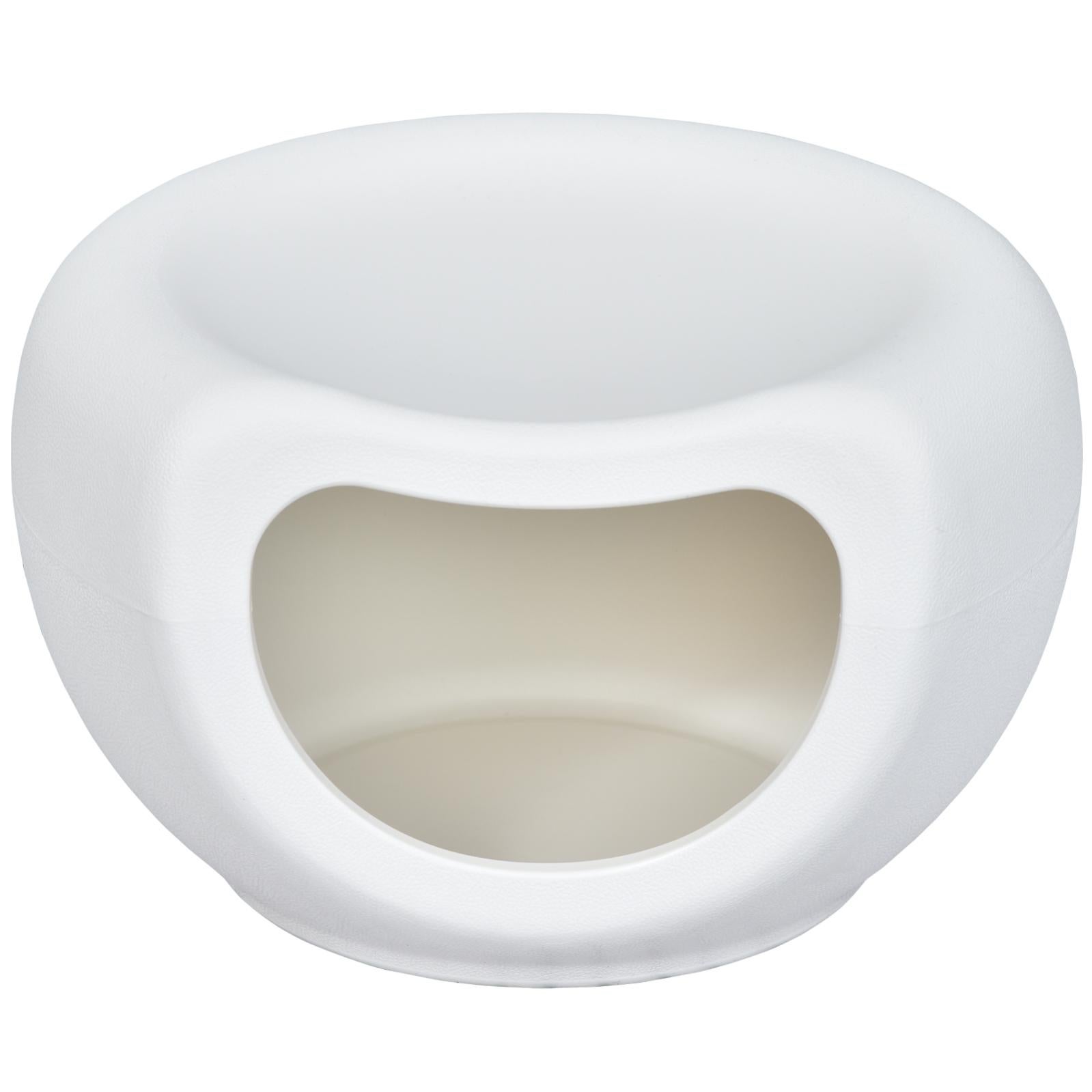 Maison Pour Chat Design Contemporain Doonut Blanc Leroy Merlin