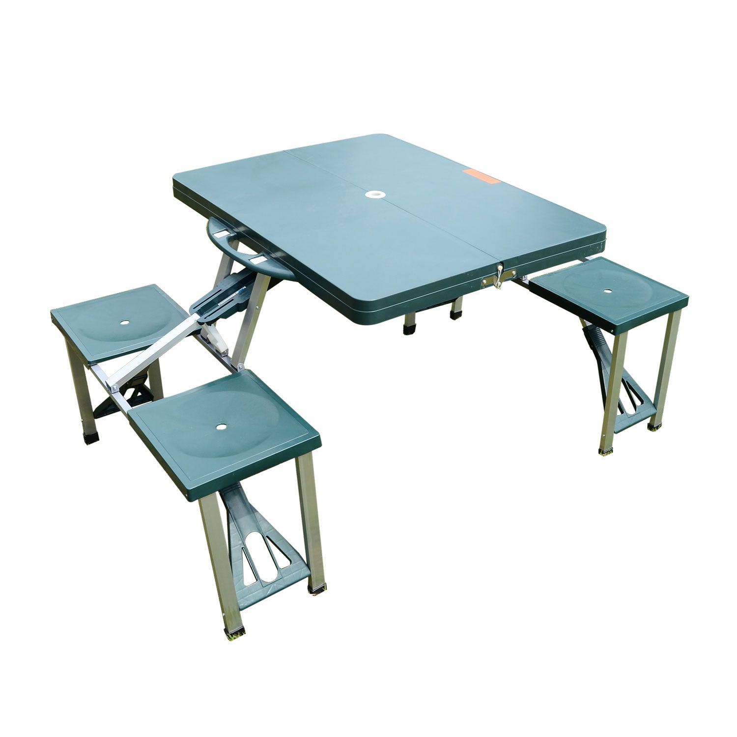 NUO Table de Camping avec 4 chaise Pliante en Aluminium ,Table De Jardin  pour Barbecue - Cdiscount Sport