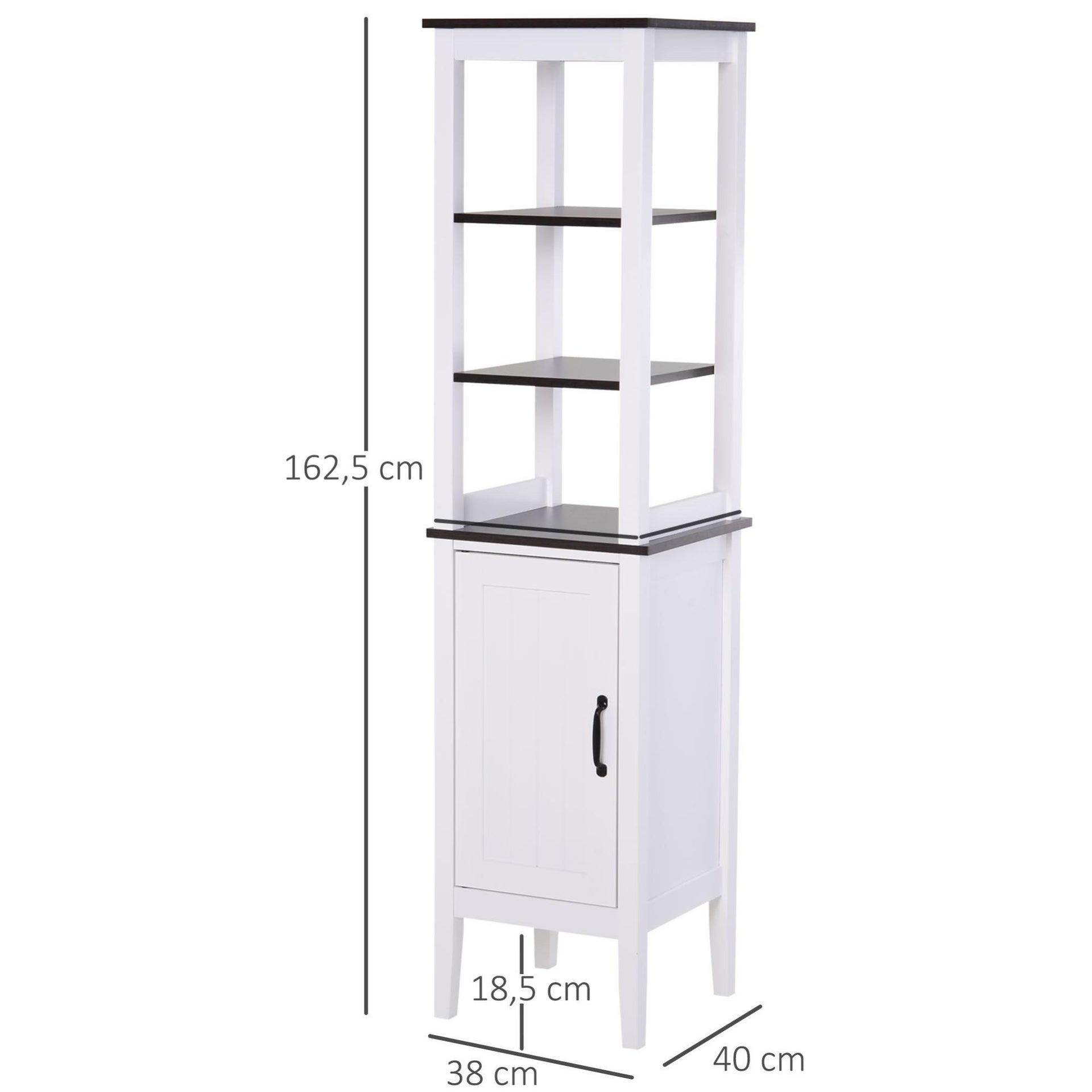 Bul Meuble Colonne De Salle De Bain Armoire De Salle De Bain Meuble De Rangement 2 Portes 1 Tiroir 1 Etagere Cdiscount Maison