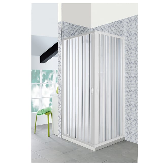 box doccia a soffietto 80x100 in pvc riducibile a 70x90 con apertura laterale leroy merlin