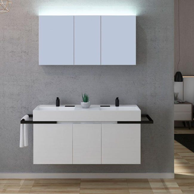 Meuble De Salle De Bain Teramo 1200 Leroy Merlin