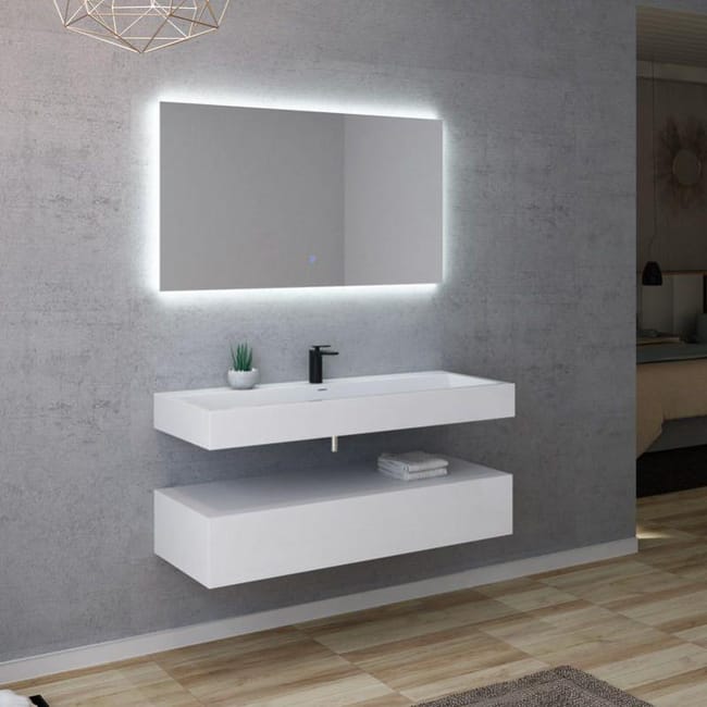 Meuble De Salle De Bain Avellino 1200 Leroy Merlin