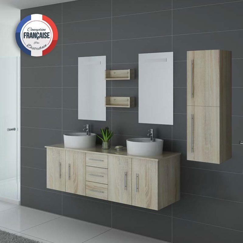 Meuble De Salle De Bain Dis747 Scandinave Leroy Merlin