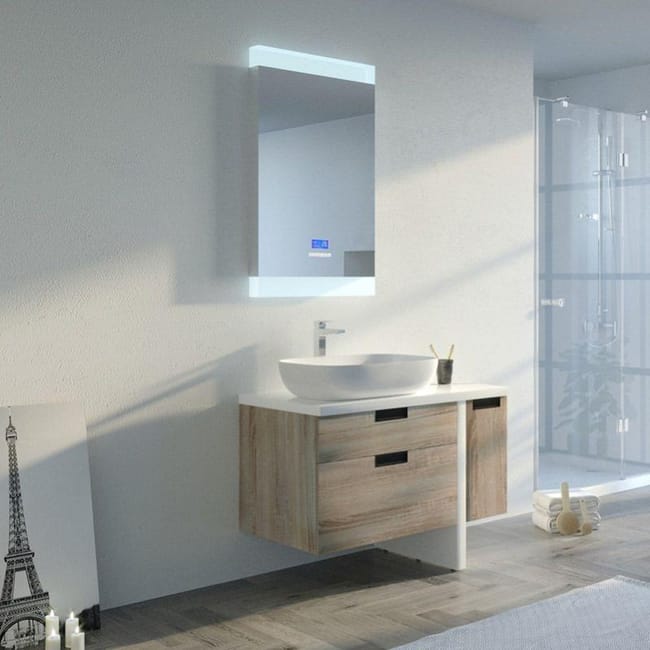 Meuble De Salle De Bain Scarlino 1000 Scandinave Leroy Merlin