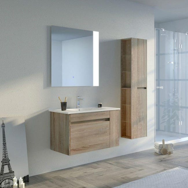 Meuble De Salle De Bain Bovalino 800 Scandinave Leroy Merlin