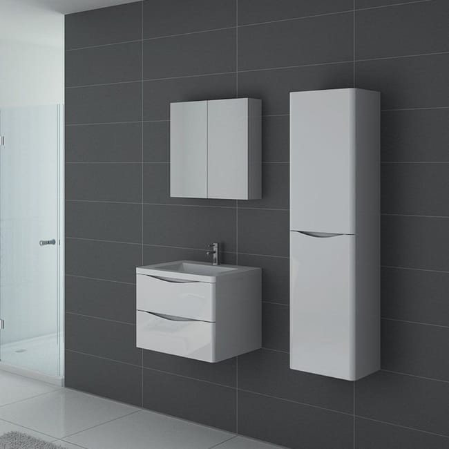 Meuble De Salle De Bain Trevise 600 Blanc Leroy Merlin